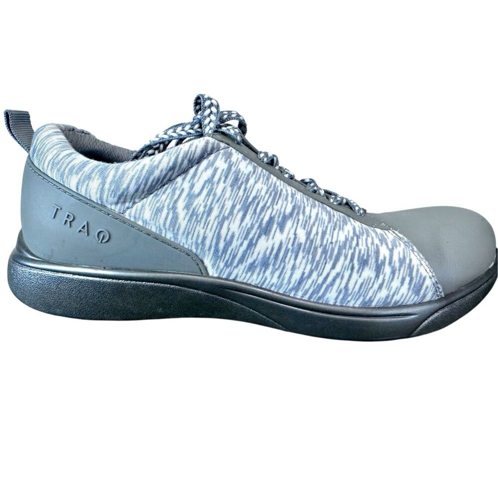 Alegria Qest‎ TRAQ Technology Sneaker Gray & White Athletic Shoe Size 6